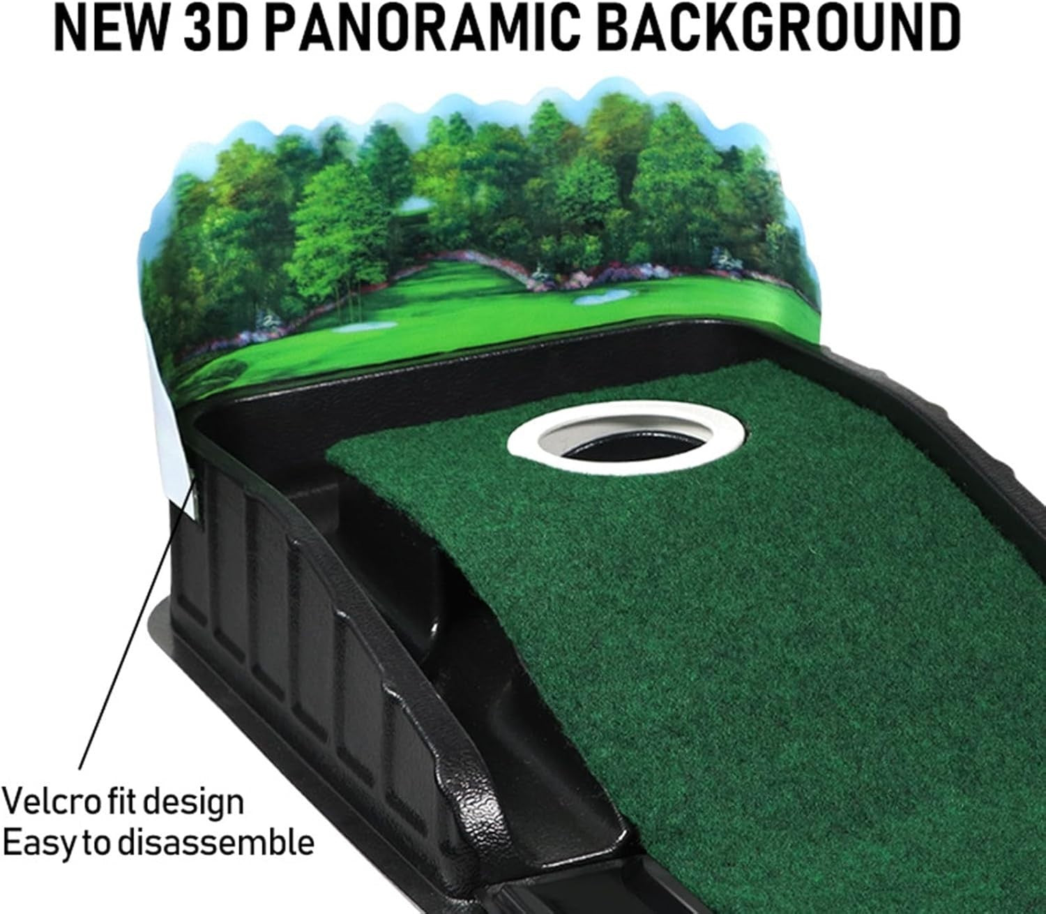 Golf Putting Green Mat Indoor Auto Ball Return Alignment Trainer 10ft