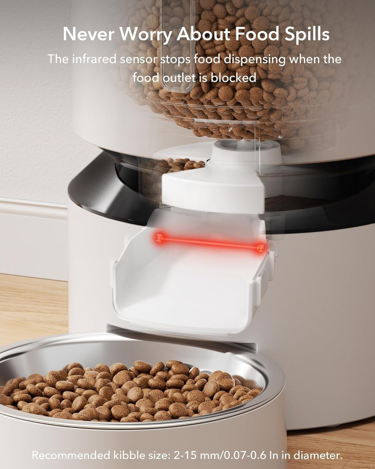 Automatic Pet Feeder 5L Timed Food Dispenser Stainless Steel Bowl