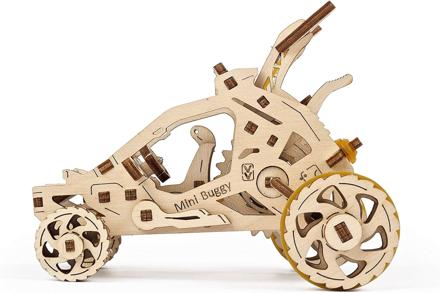3D Wooden Car Puzzle Kit – DIY Off-Road Racing Buggy with Motor Action
