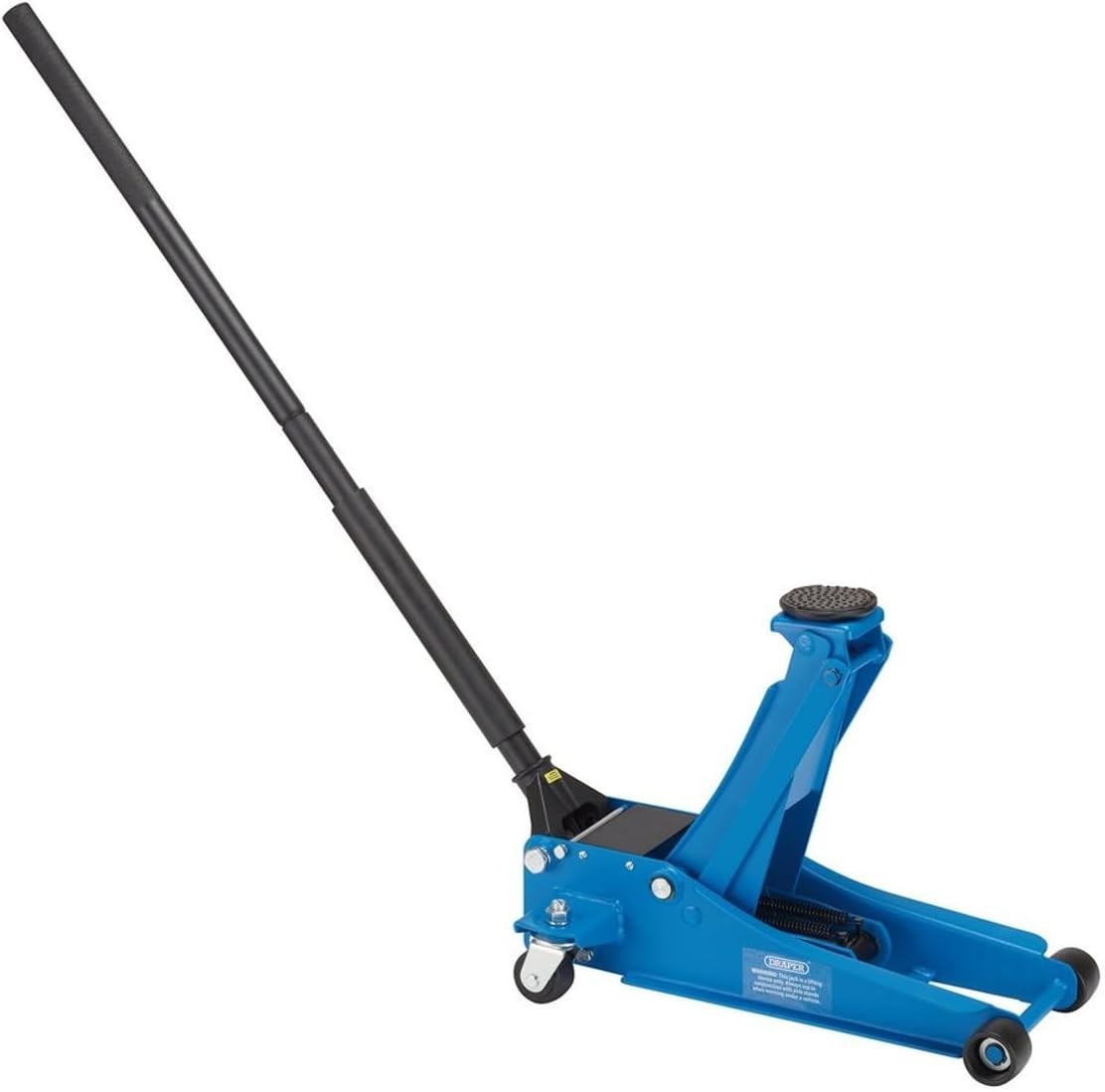 2 Ton Low Profile Trolley Jack Twin Piston Quick Lift 85–430mm Heavy Duty Blue
