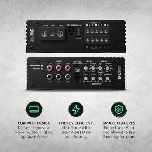 EPICFIVE 1100W 5-Channel Car Amplifier Class-D Subwoofer Bass