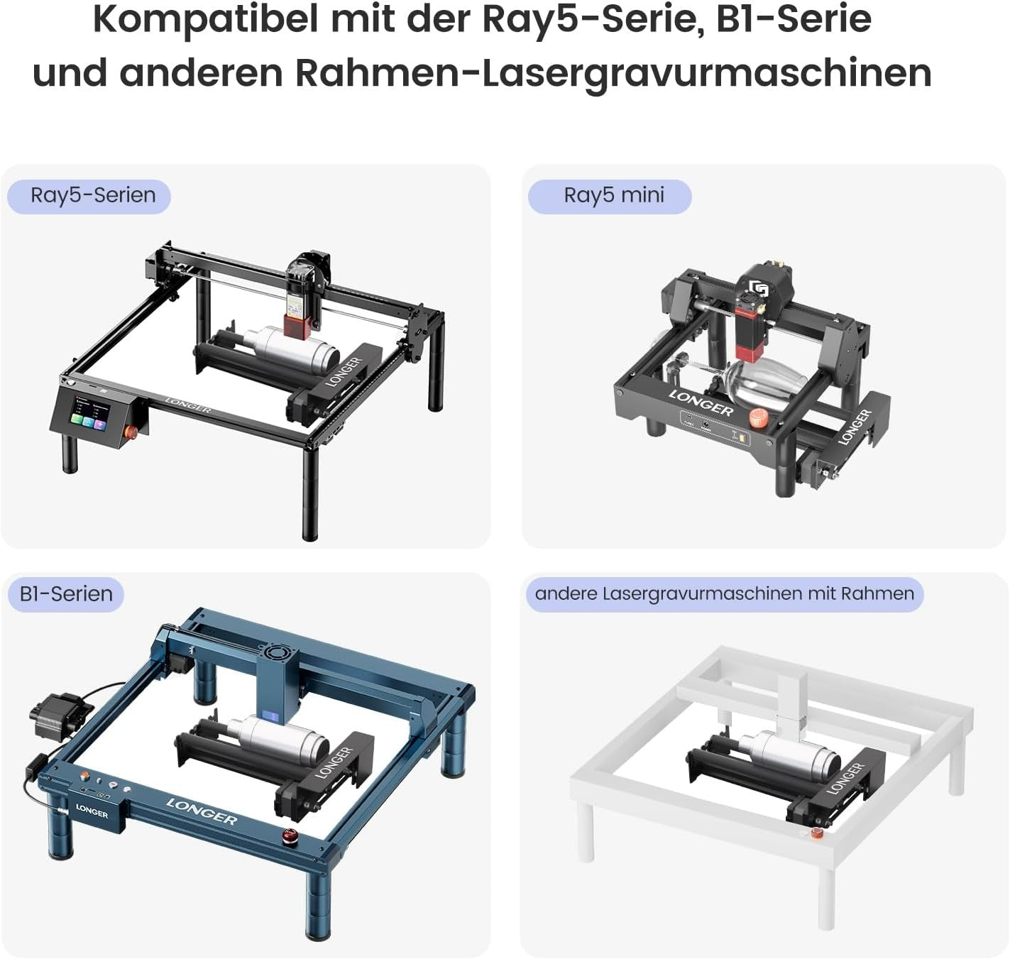 Laser Engraver Rotary Roller Kit 360° Cylinder Cup Tumbler Engraving Tool