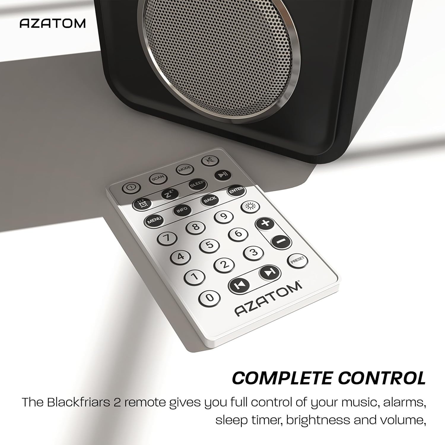 Portable DAB+/FM Digital Radio Bluetooth Remote Rechargeable Dual Alarm