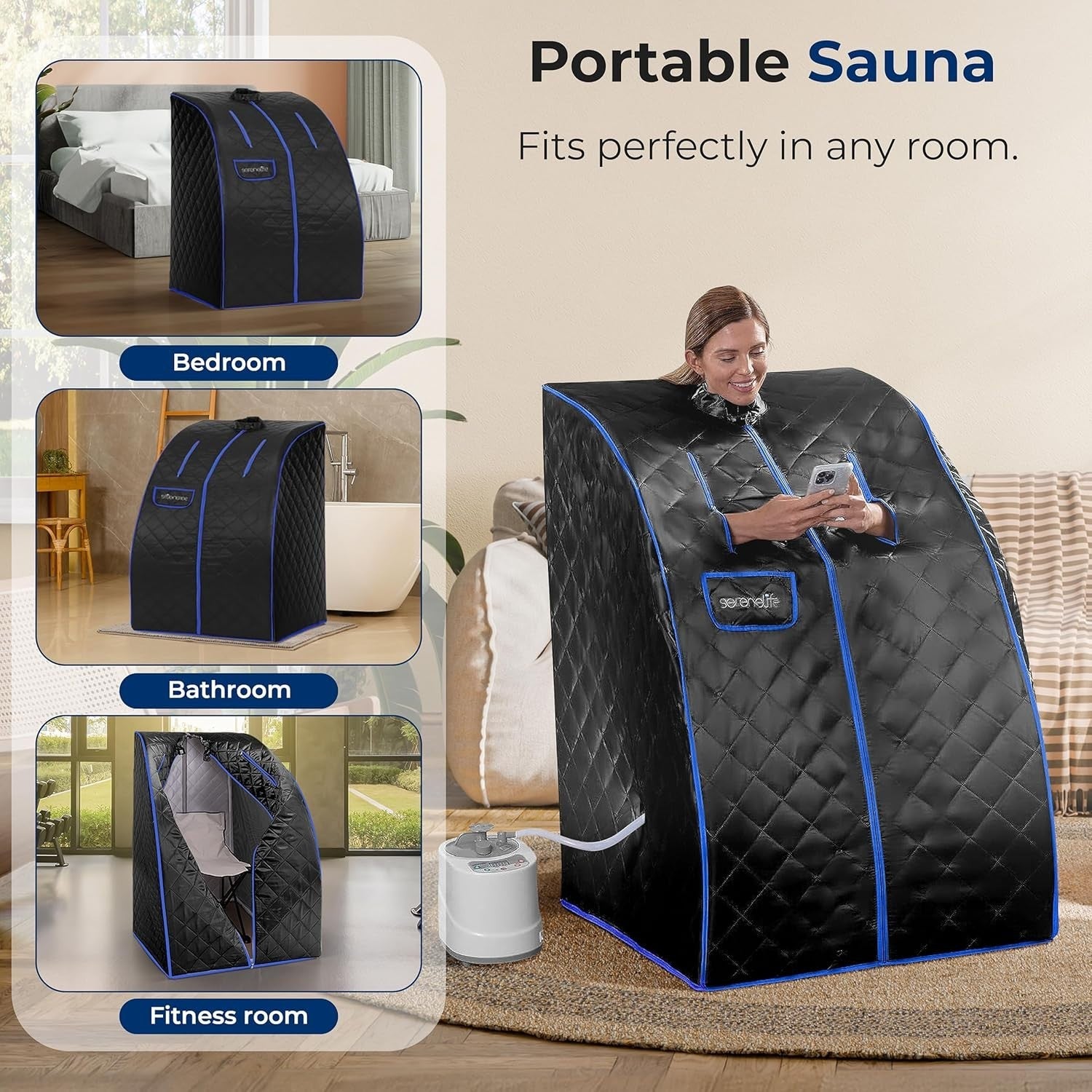 Portable One-Person Steam Sauna Tent – Home Steam Sauna, Detox & Relax