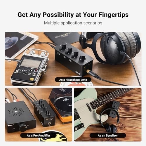 SK01 Headphone Amp EQ Bass Treble Portable Class A