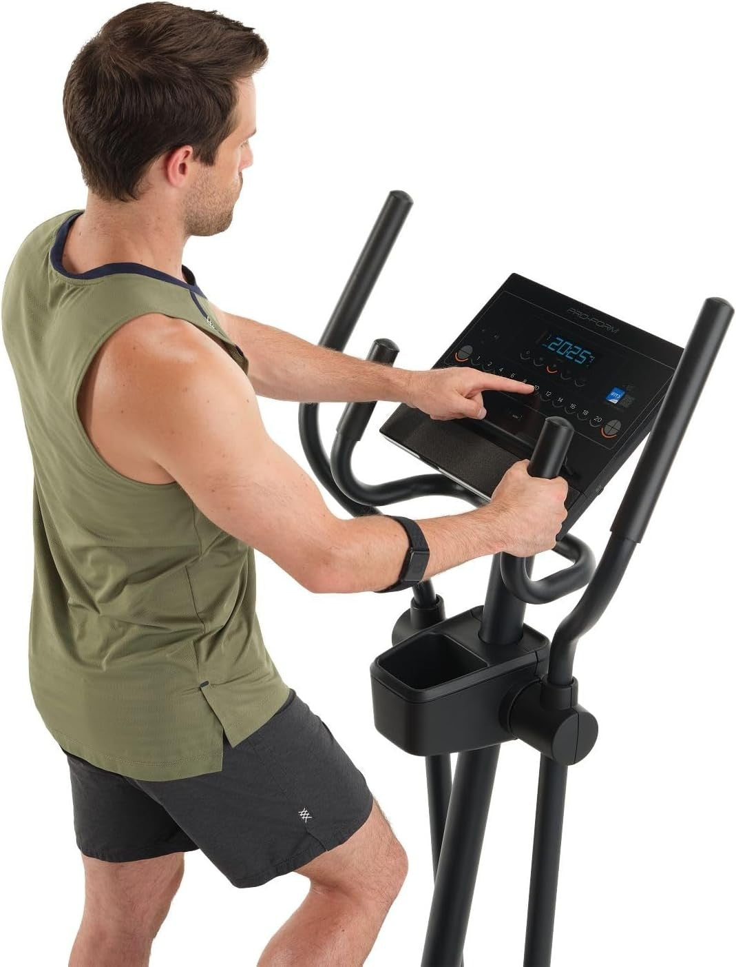 Elliptical Cross Trainer for Home Gym, 20 Resistance Levels, LCD Display