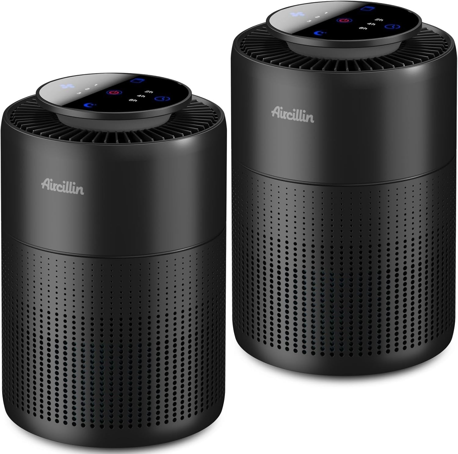 2 Pack HEPA Air Purifier Bedroom Quiet 24dB Pet Smoke Odour Night