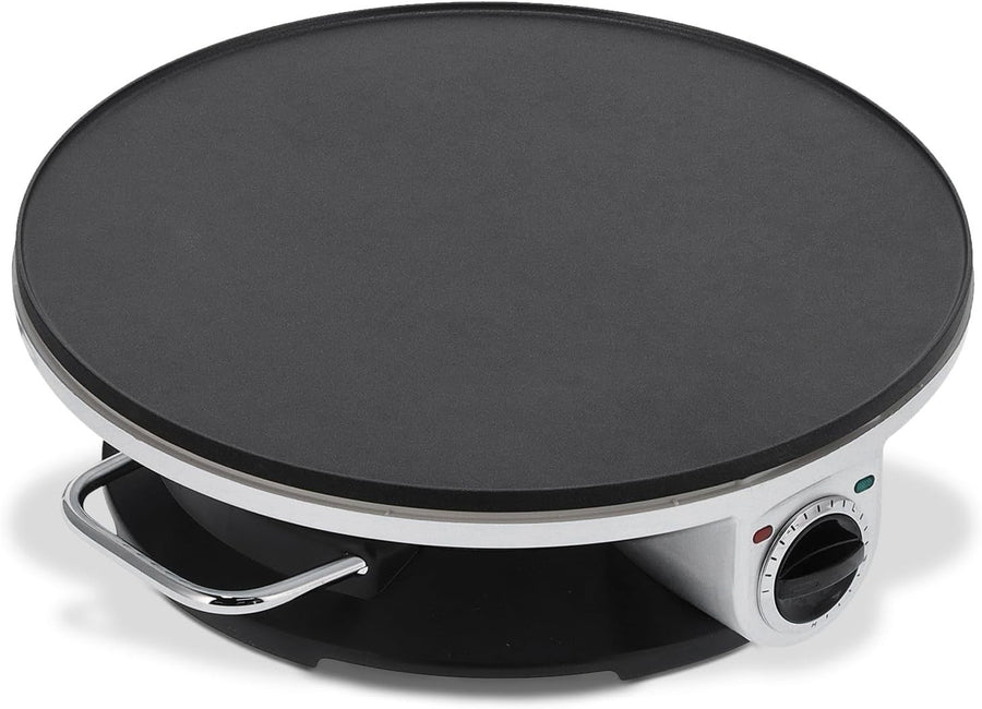 13" 1200W Electric Crepe Maker | Non-Stick Pancake Griddle Adjustable Temp