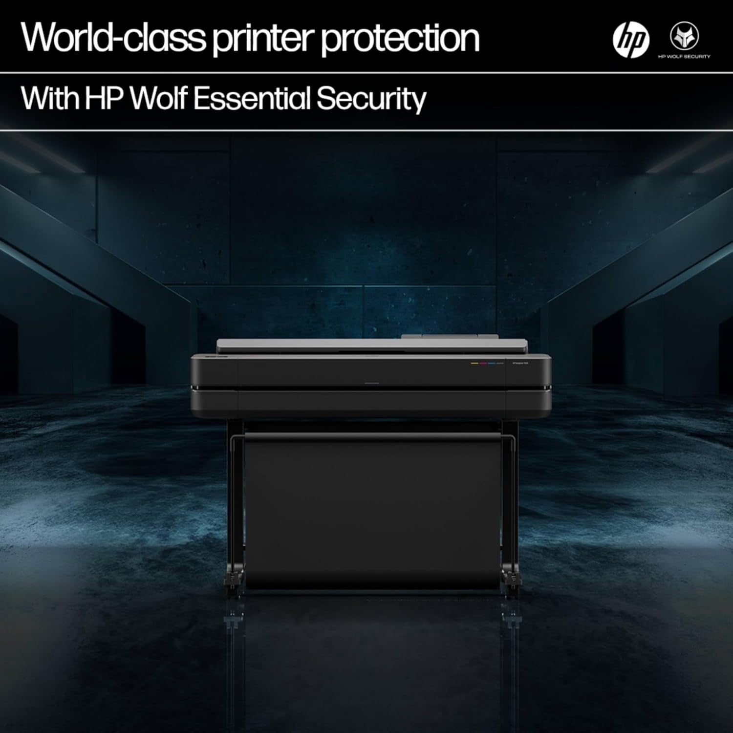 Black Large Format Printer | 24-inch Plotter | Wi-Fi | Ethernet | CAD Use