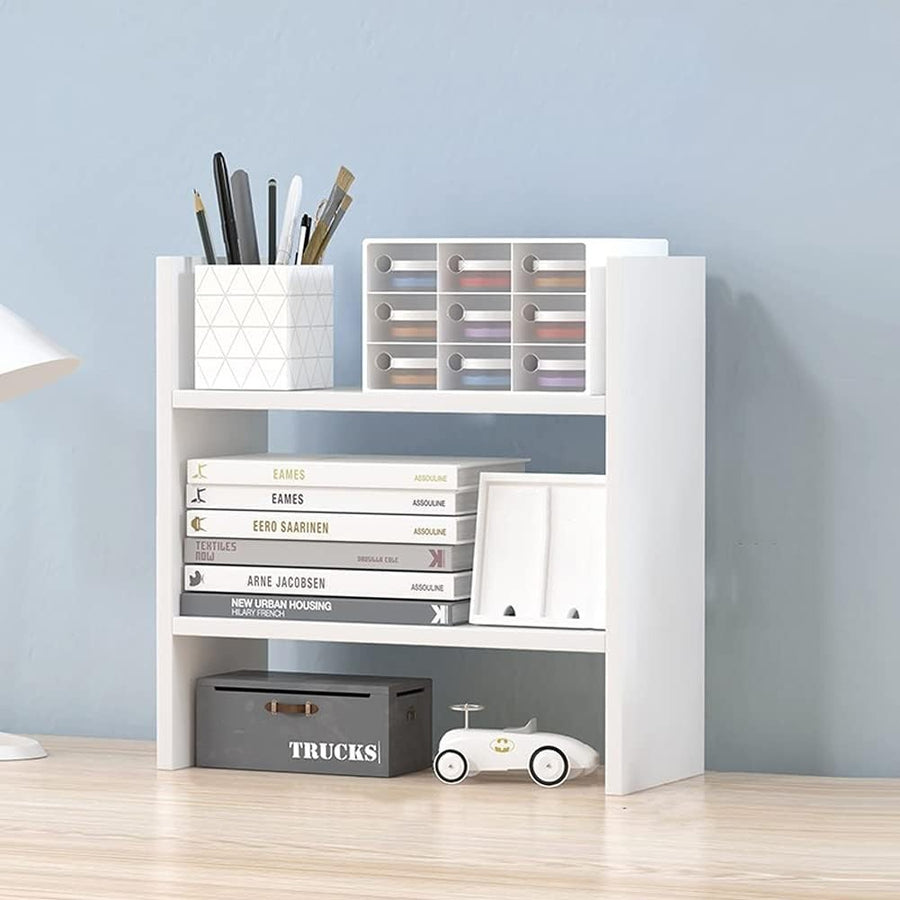 3-Tier Wood Desk Organizer Shelf Storage for A4 Paper