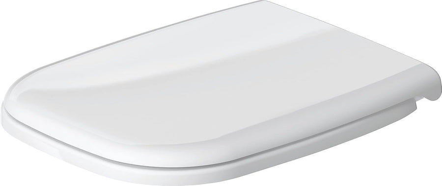 D-Code Compact Toilet Seat White Stainless Steel Hinges No Soft Close 1PC