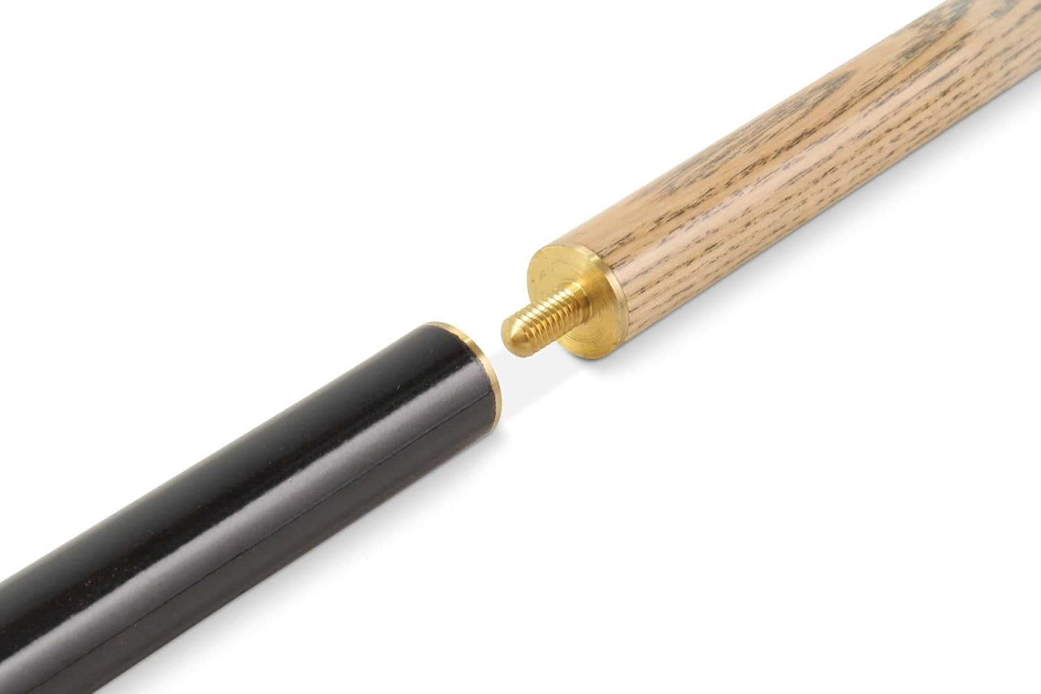 Snooker Pool Cue 9.5mm Tip Ash Shaft Centre Joint Gloss Finish 2 Piece
