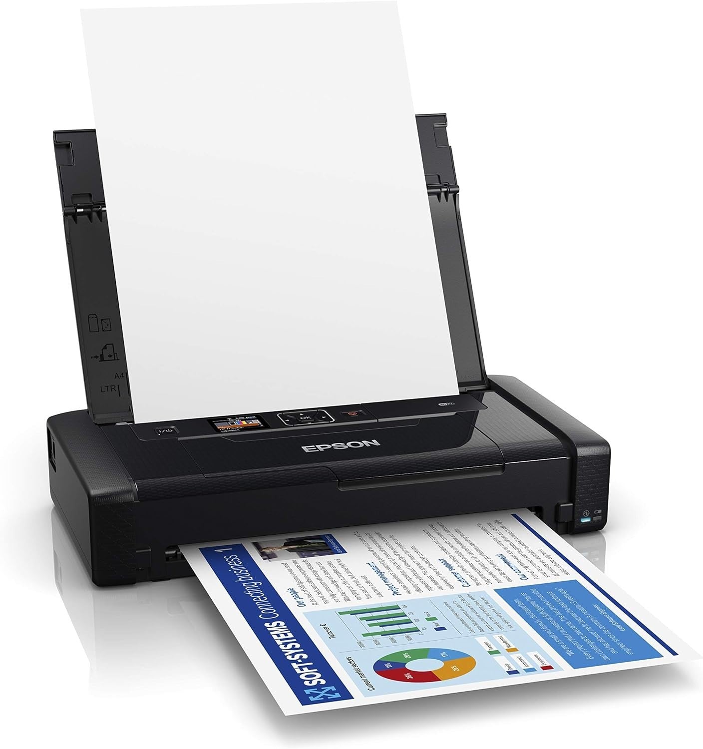 White 4x6 Instant Photo Printer Wireless Portable Studio Bundle WiFi