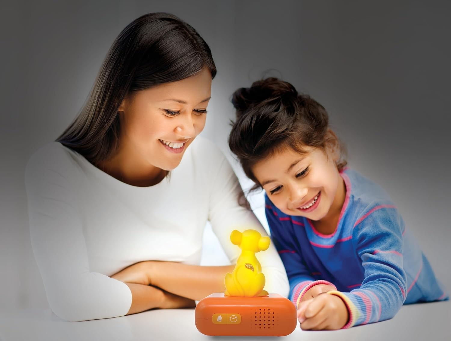 Kids Lion Alarm Clock Night Light Snooze Easy Read Bedside