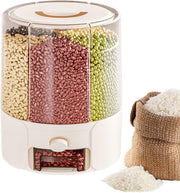 Rotating Rice Dispenser Airtight Food Grade Grain Storage Bin