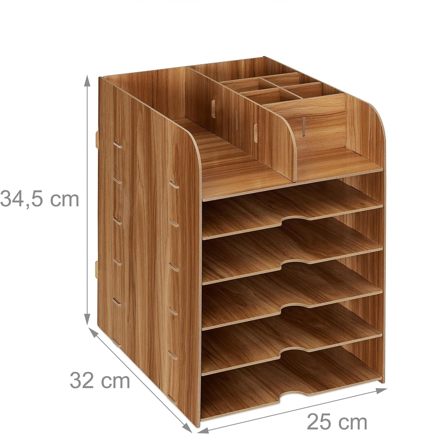 12-Compartment Desk Organiser with A4 Document Tray – Office Storage