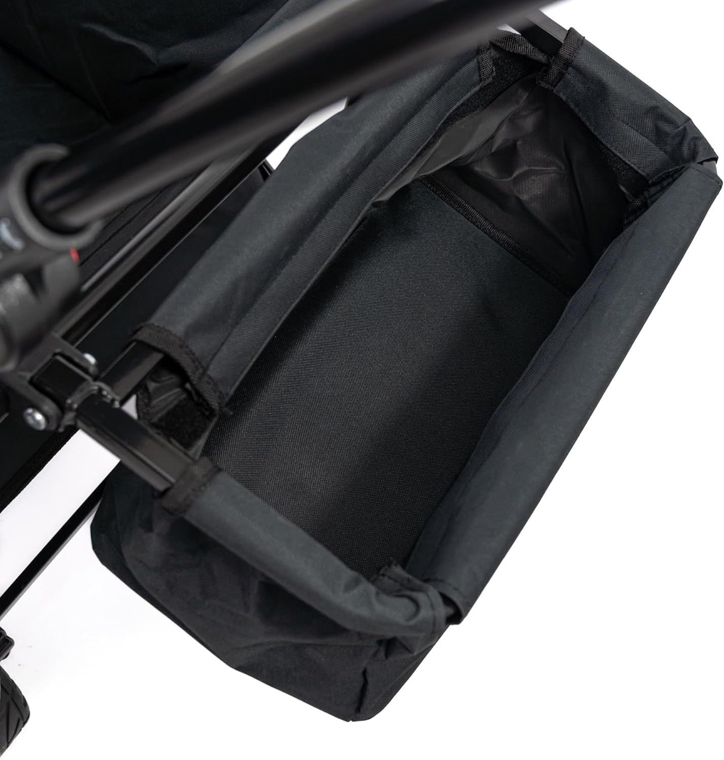 120L Folding Garden Trolley Wagon Cart With Canopy & Brakes Outdoor