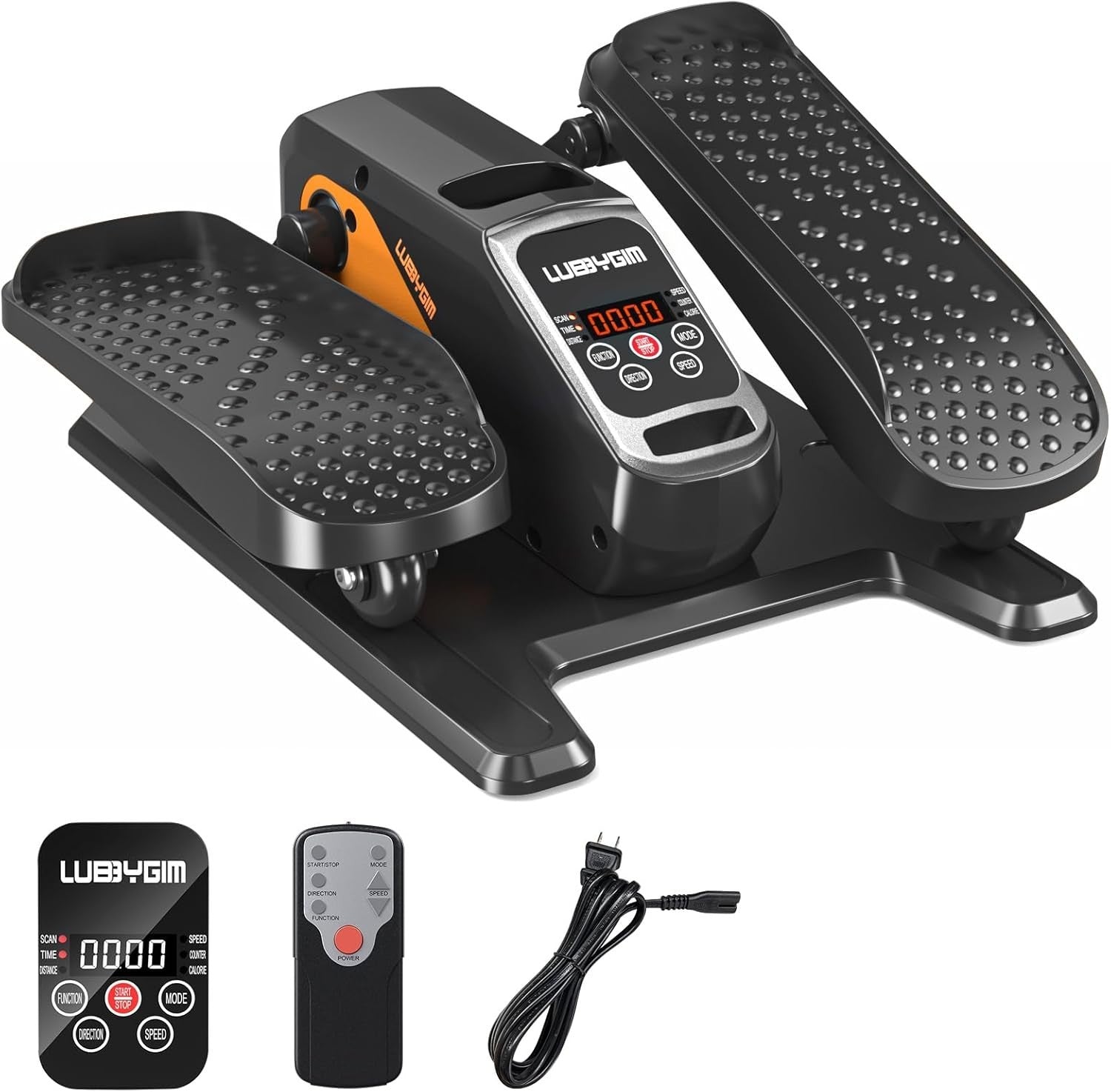 Under Desk Elliptical Machine, 12-Speed Pedal Exerciser, Remote & LCD Display