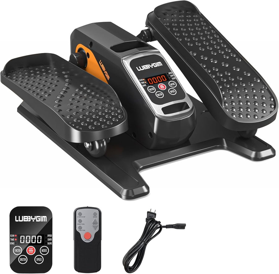 Under Desk Elliptical Machine, 12-Speed Pedal Exerciser, Remote & LCD Display