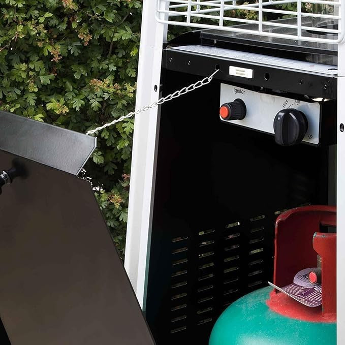 Outdoor Gas Pyramid Patio Heater 46,000BTU Adjustable Heat Tip-Over Safe