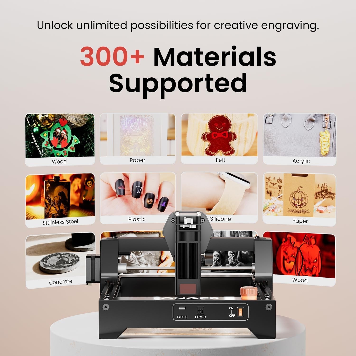 Mini Laser Engraver CNC 5.5W High Speed Wood Acrylic Metal Cutting Machine