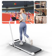 Foldable Home Treadmill 12KPH Walking Running Machine with App