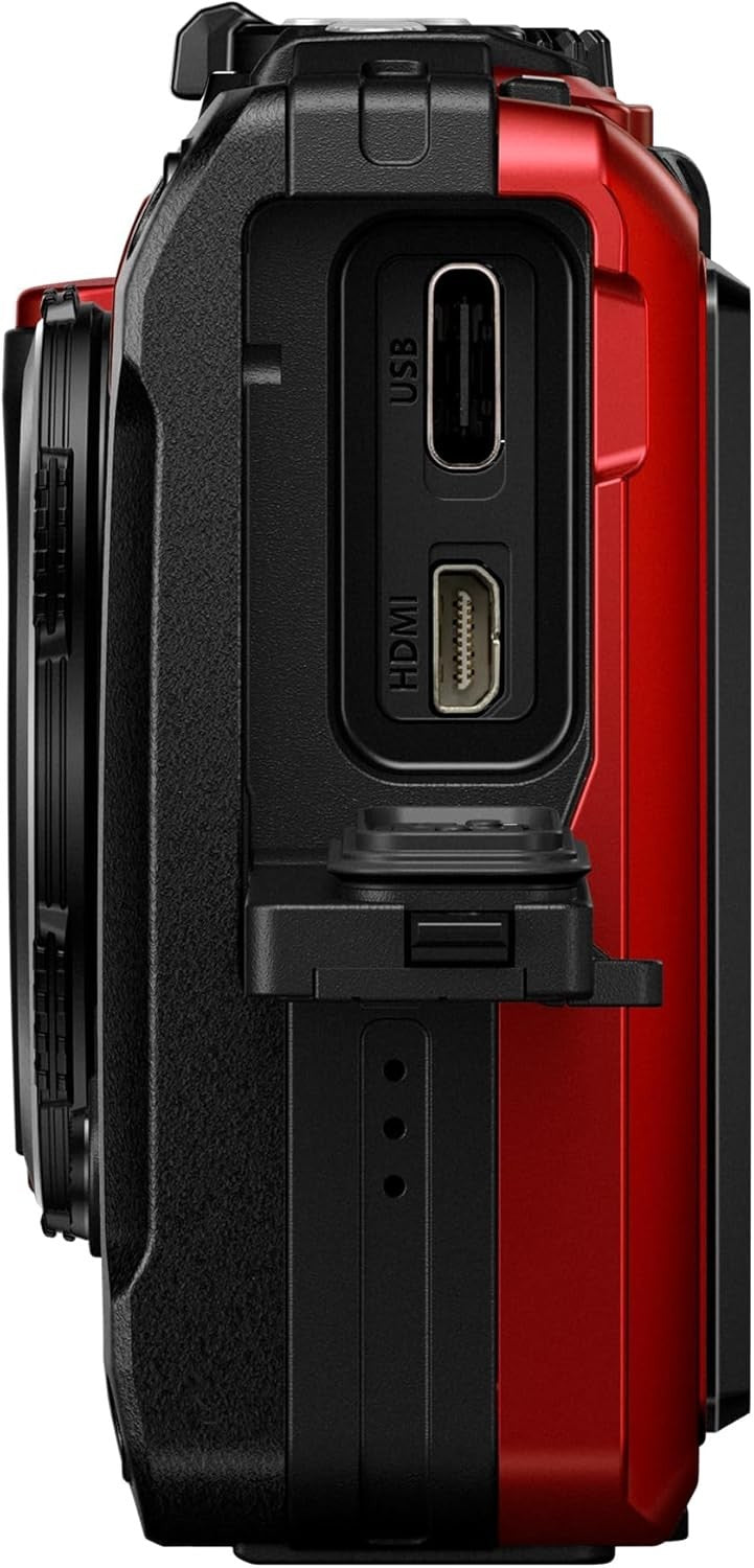 Waterproof 4K Digital Camera 12MP Shockproof Underwater Red