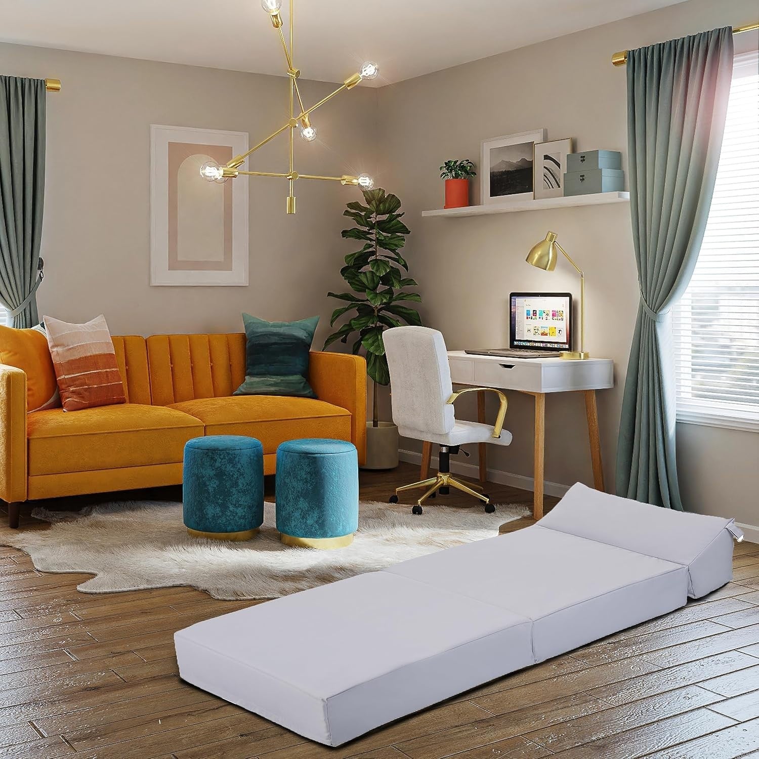 Foldable Z Bed Sofa Chair | Lightweight Single Mattress | Space-Saving Design