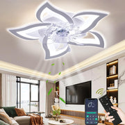 Wildcat 69CM LED Ceiling Fan with Lights 6 Speeds Dimmable Matte White