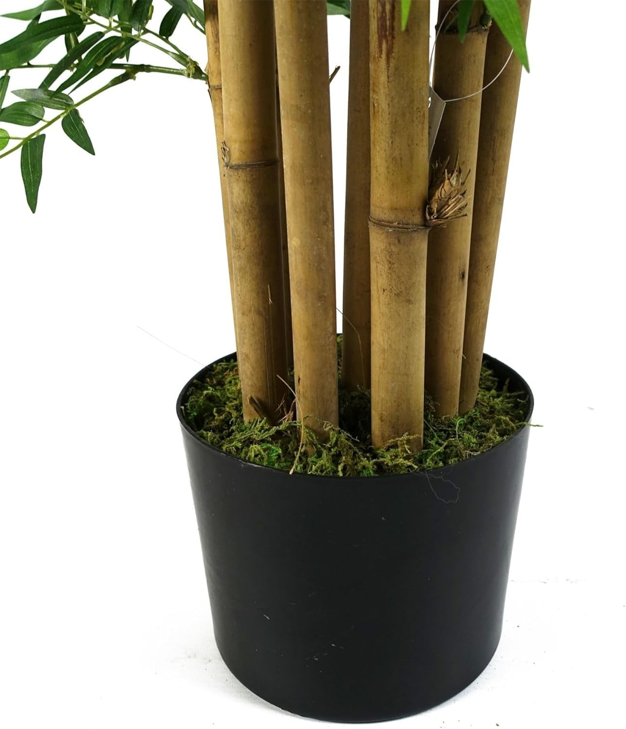 150cm Artificial Oriental Bamboo Tree with Weighted Pot Lifelike Indoor Decor