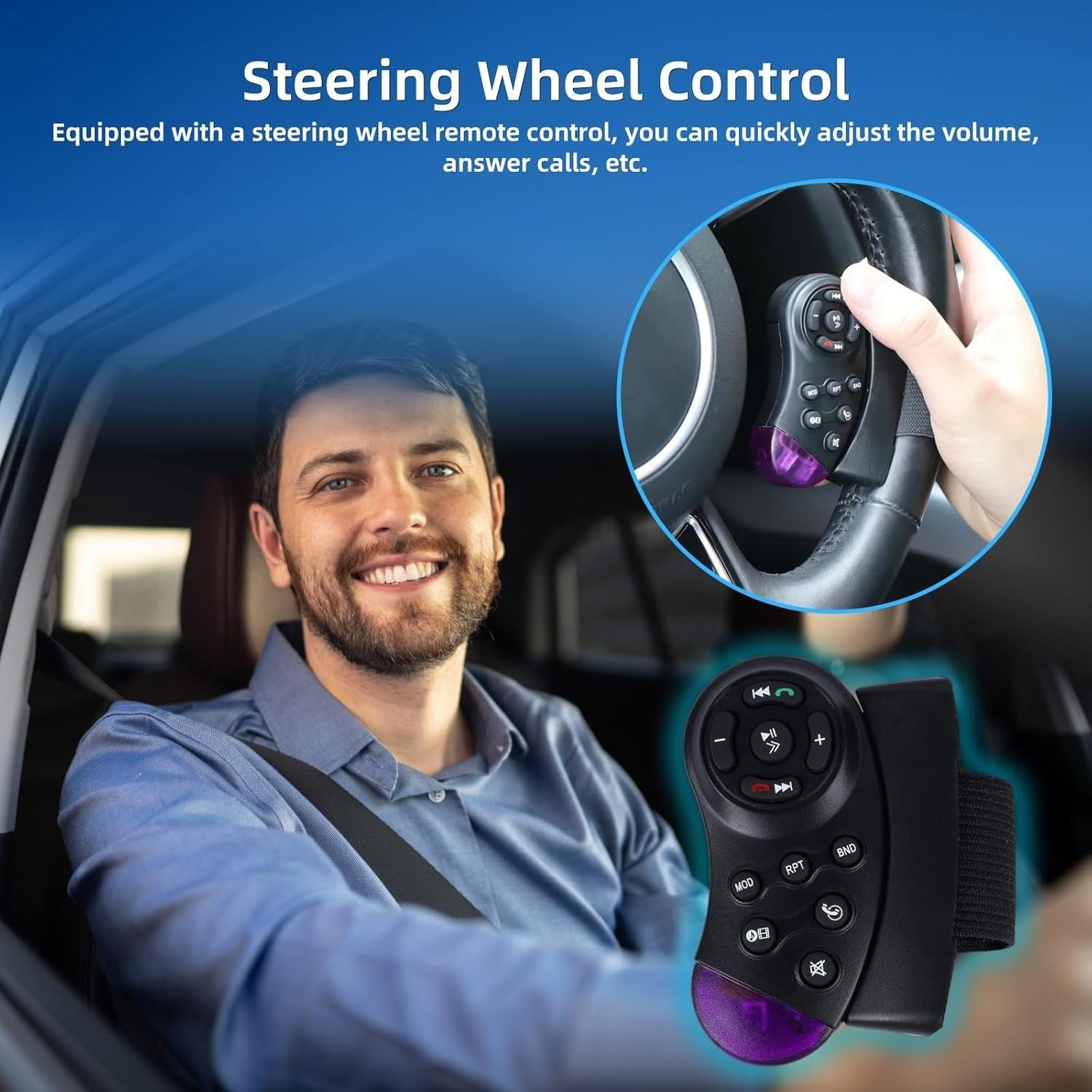 Single Din DAB Bluetooth Car Stereo FM Radio USB AUX TF Handsfree
