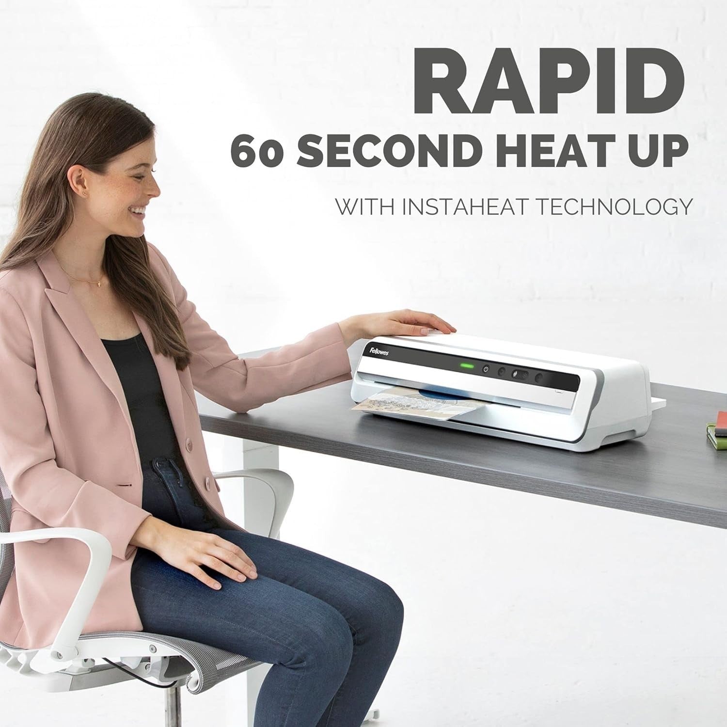 A3 Office Laminator 60s Warm Up AutoSense Jam Free 250 Mic Pro Use