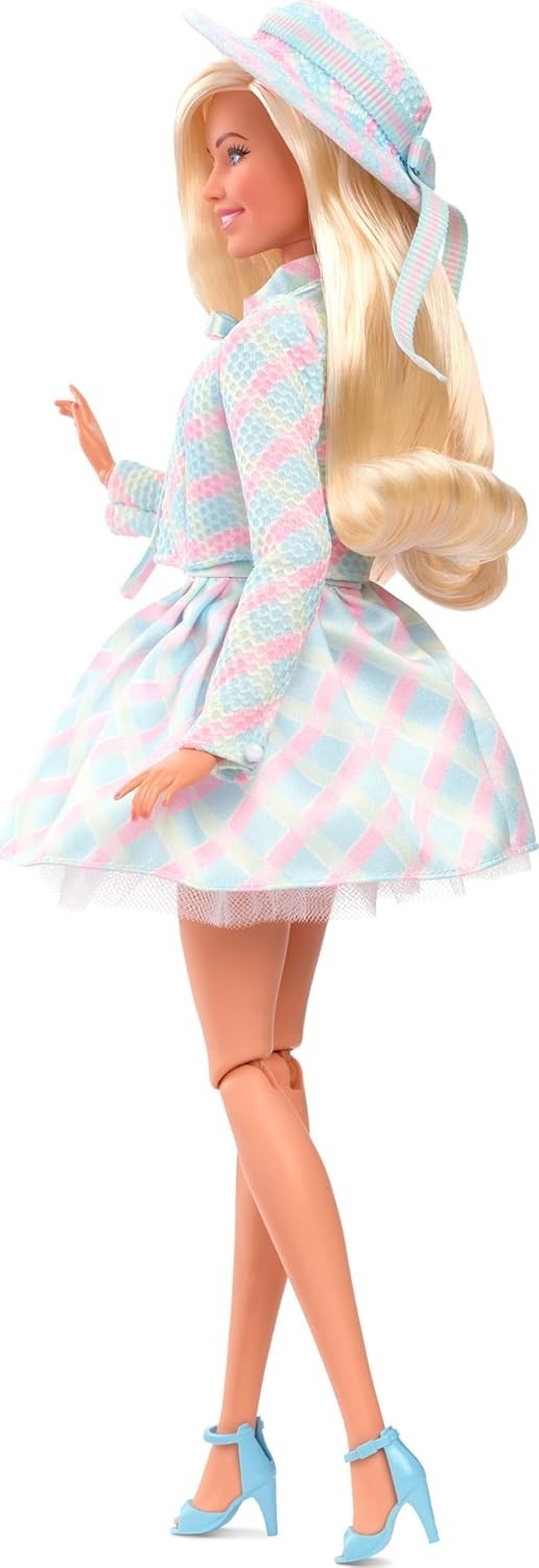Movie Inspired Collectible Fashion Doll Blue Plaid Outfit Hat Jacket