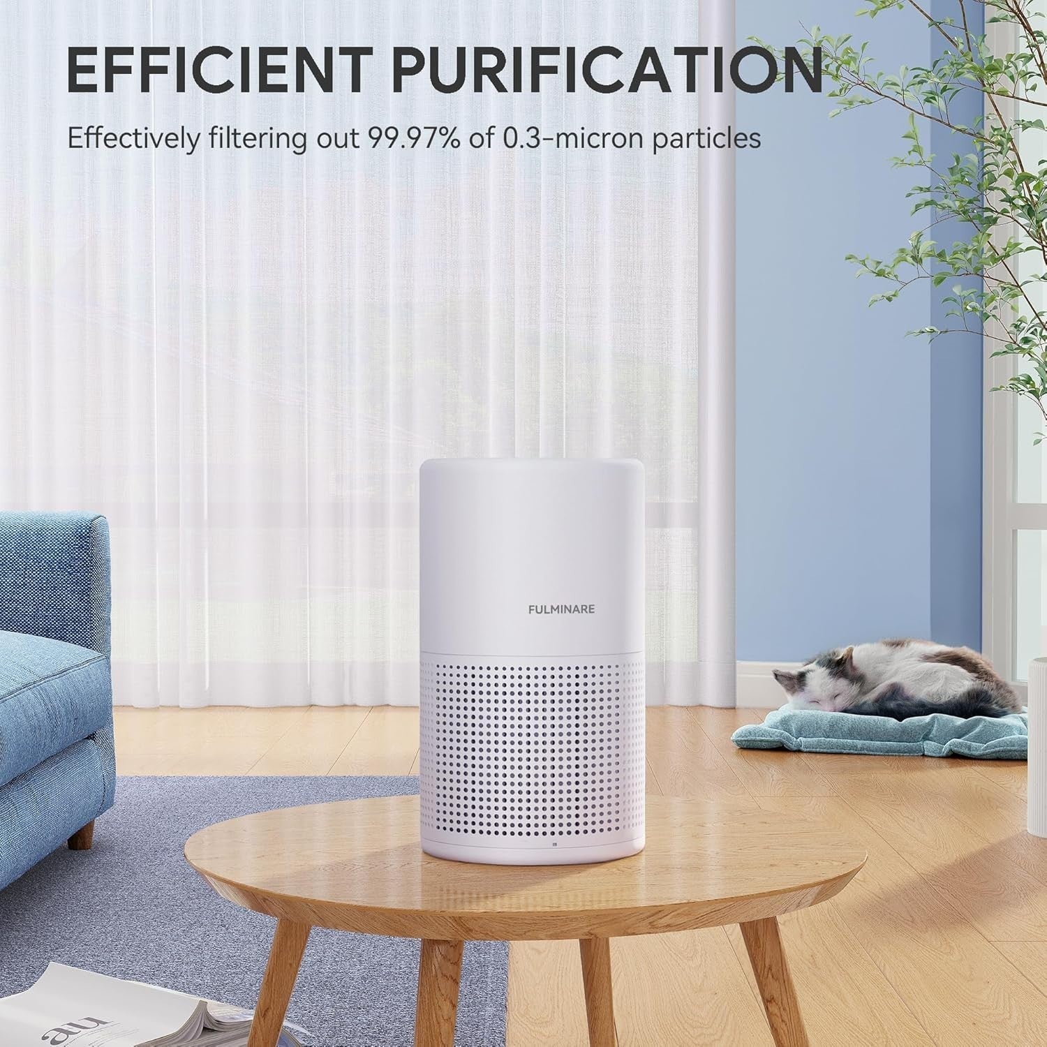 H13 HEPA Air Purifier 2 Pack Bedroom Quiet Night Light Portable Home