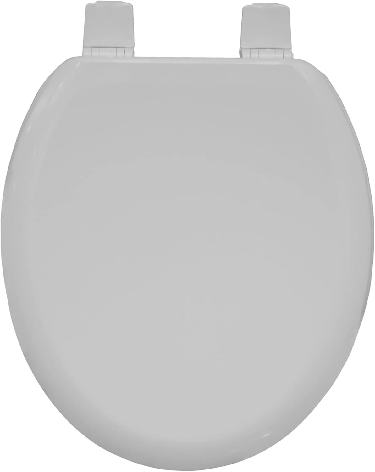 Chicago Whisper Grey Wooden Toilet Seat Oval Easy Clean Adjustable Hinges