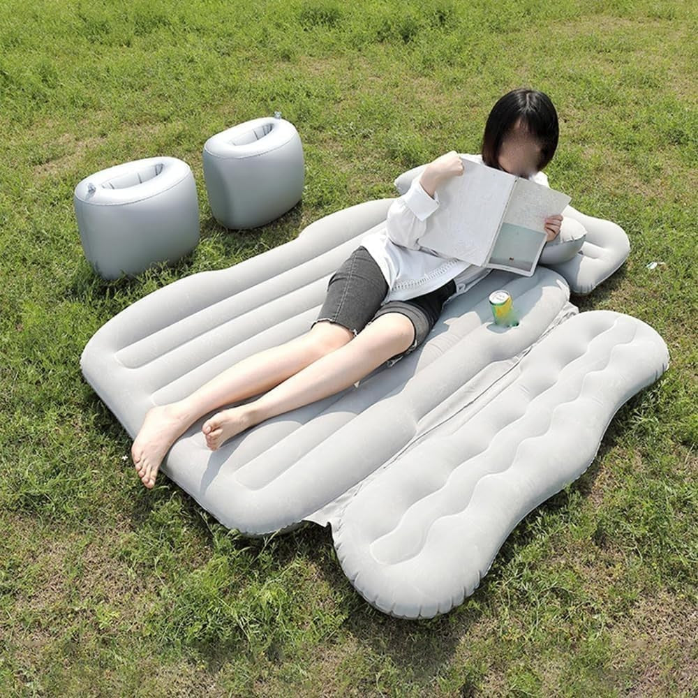 Inflatable Car Mattress SUV Back Seat Air Bed Cushion Camping Travel Mat