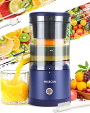 Cordless Electric Citrus Juicer USB Rechargeable Portable Anti Drip 20s