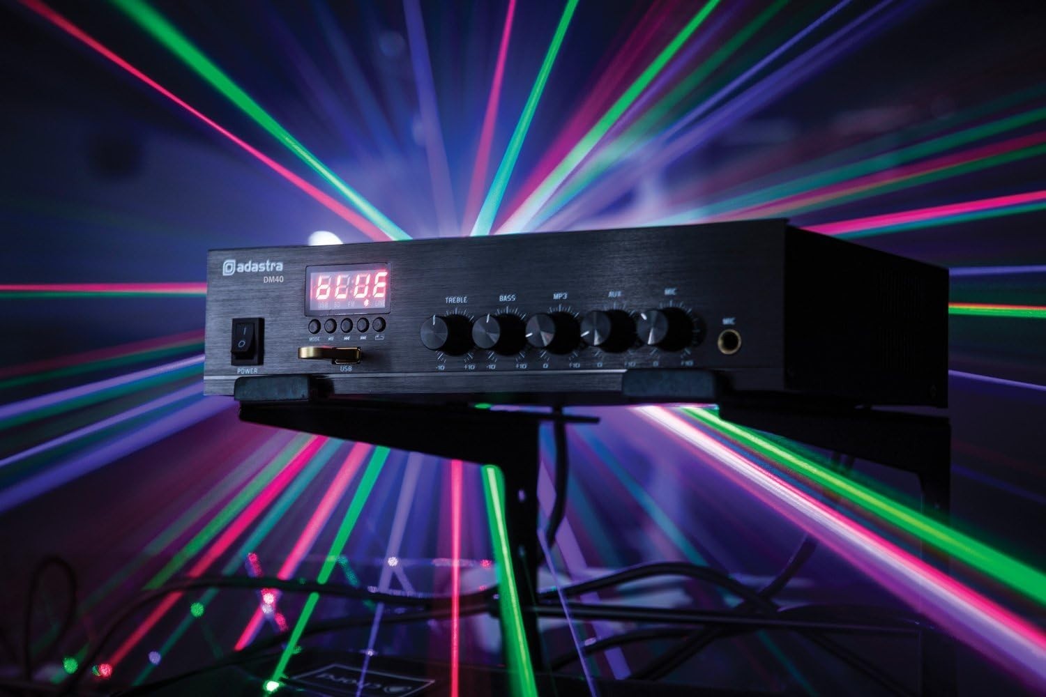 Digital 100V 4-Channel Mixer Amplifier 40W with Bluetooth & USB