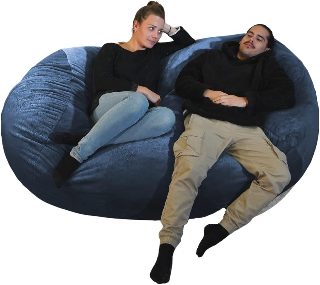 Giant Memory Foam Bean Bag Chair for Adults Kids Lounge Sofa Bed