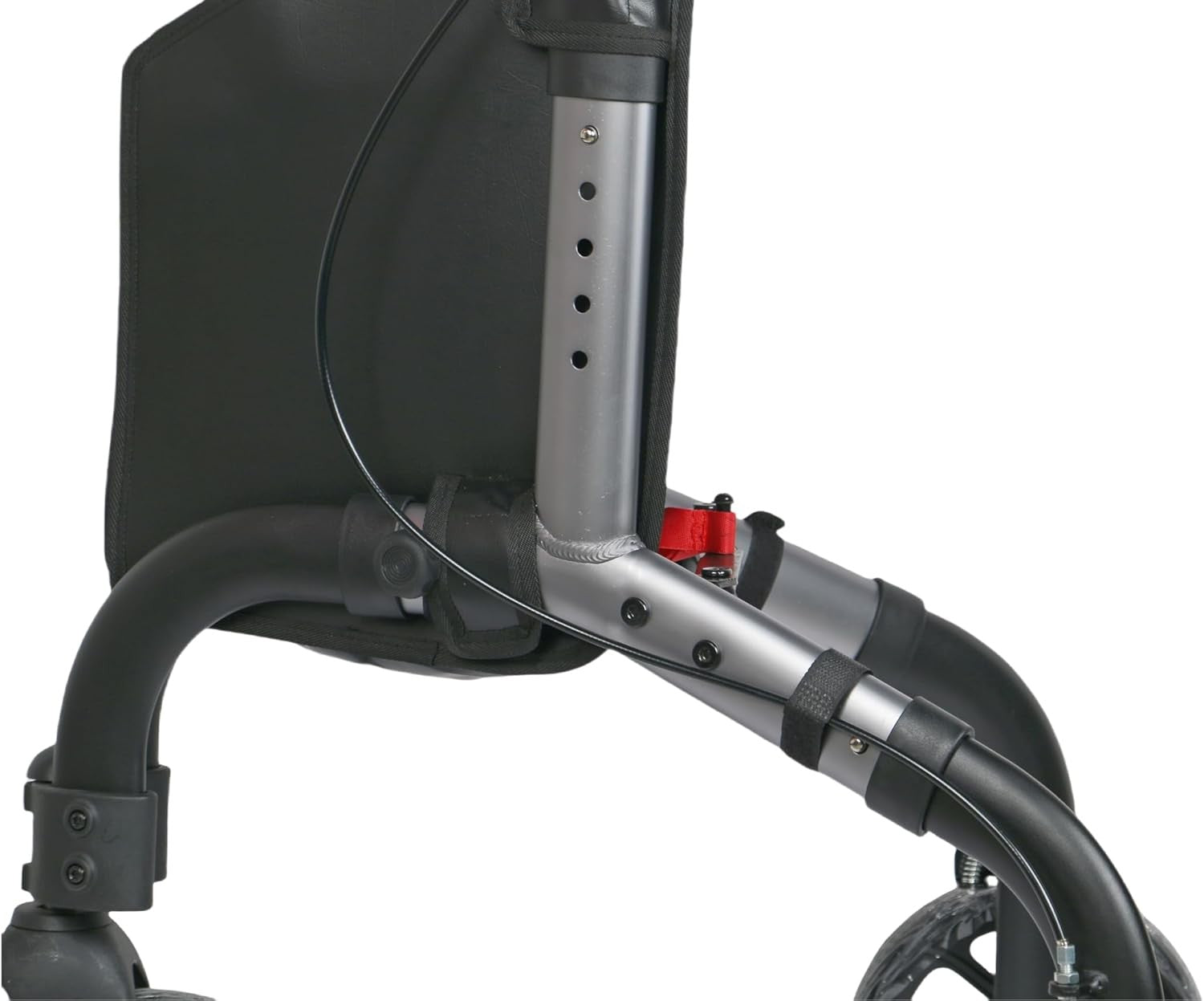 Lightweight 3 Wheel Rollator Walker Folding Mobility Aid with Bag & Brakes