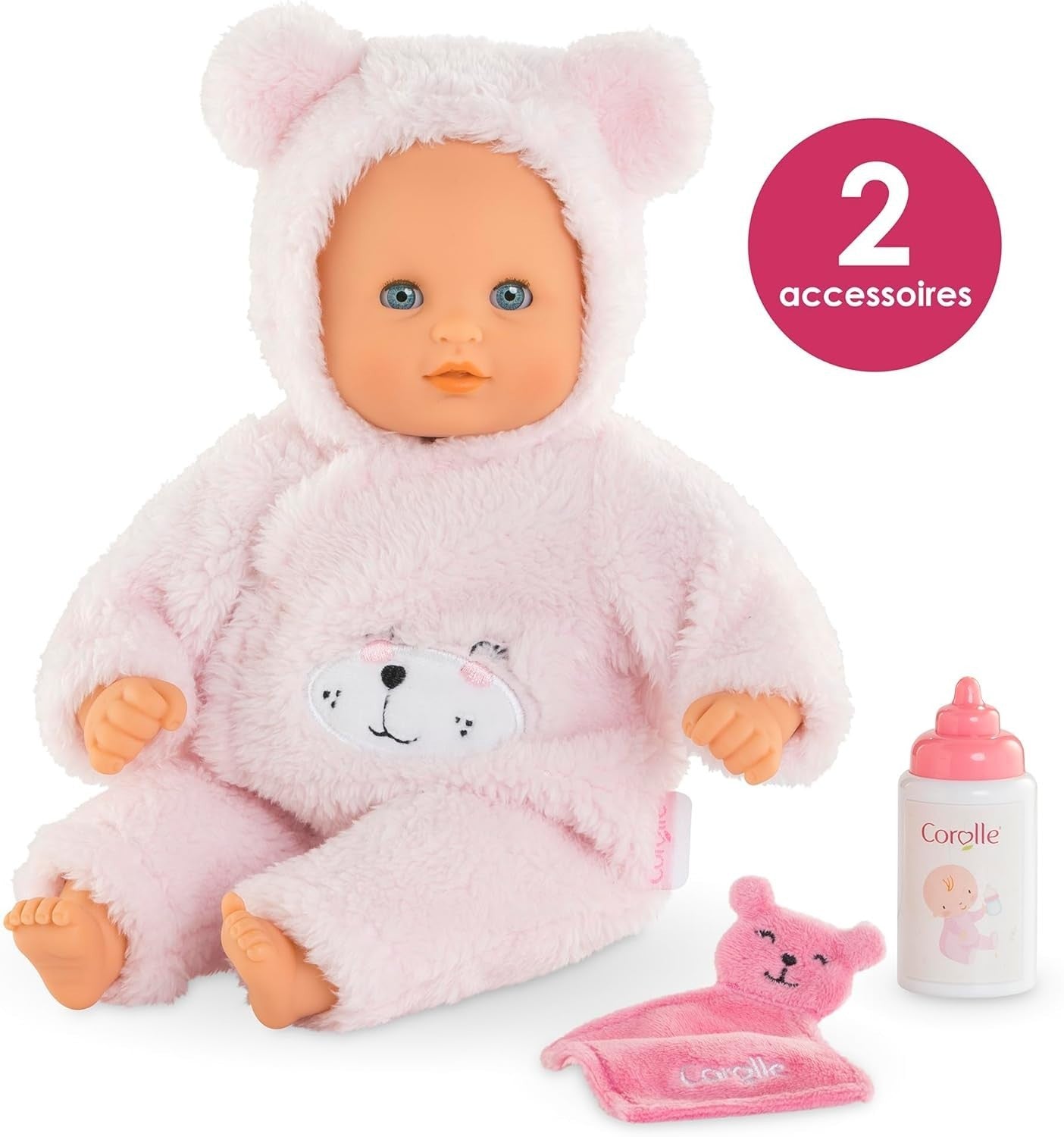 12-Inch Soft Baby Doll Teddy Bear Outfit Sleepy Eyes Cuddle Toy