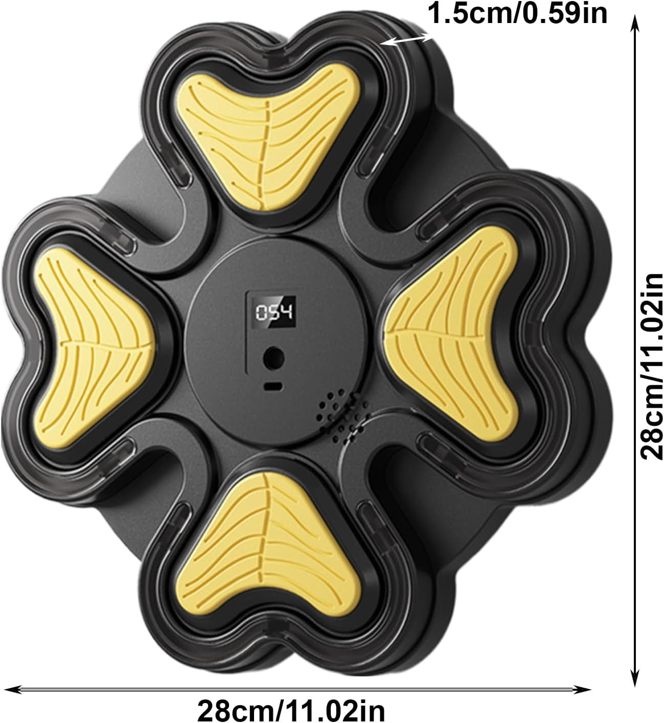 Wall Boxing Machine Black Yellow Punch Trainer Home Gym Reaction Target