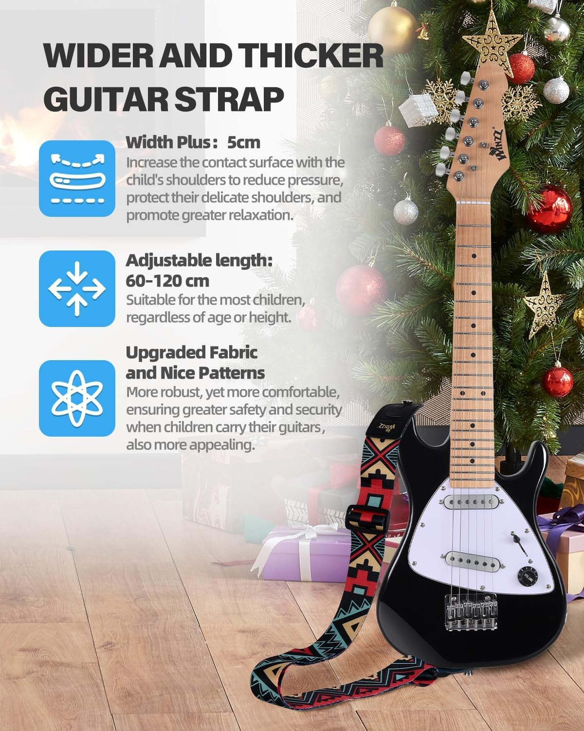 Kids Electric Guitar 30" 1/4 Size Starter Kit w/ Amp & Bag