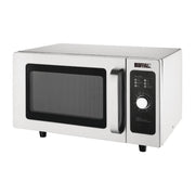 25L Commercial Microwave 1000W Stainless Steel Manual Dial