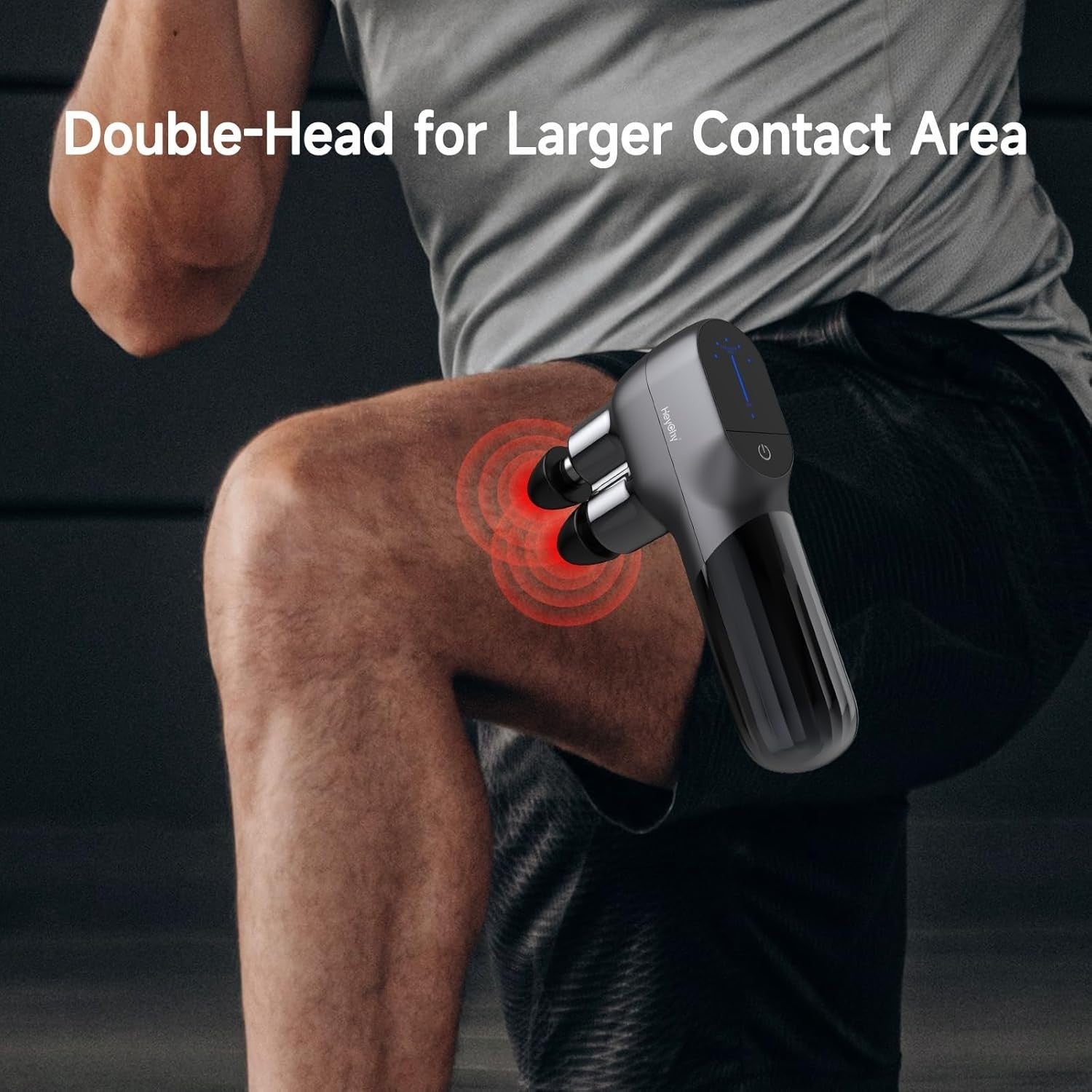 Mini Dual Head Massage Gun Deep Tissue Muscle Relief Portable Therapy Tool