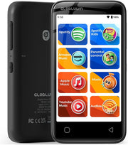 Kids MP3 Player 16GB Bluetooth WiFi Parental Controls Black