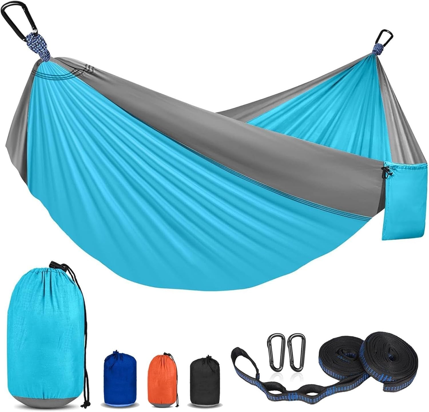 Double Camping Hammock 2-Person 600lb Heavy Duty Portable Outdoor Gear
