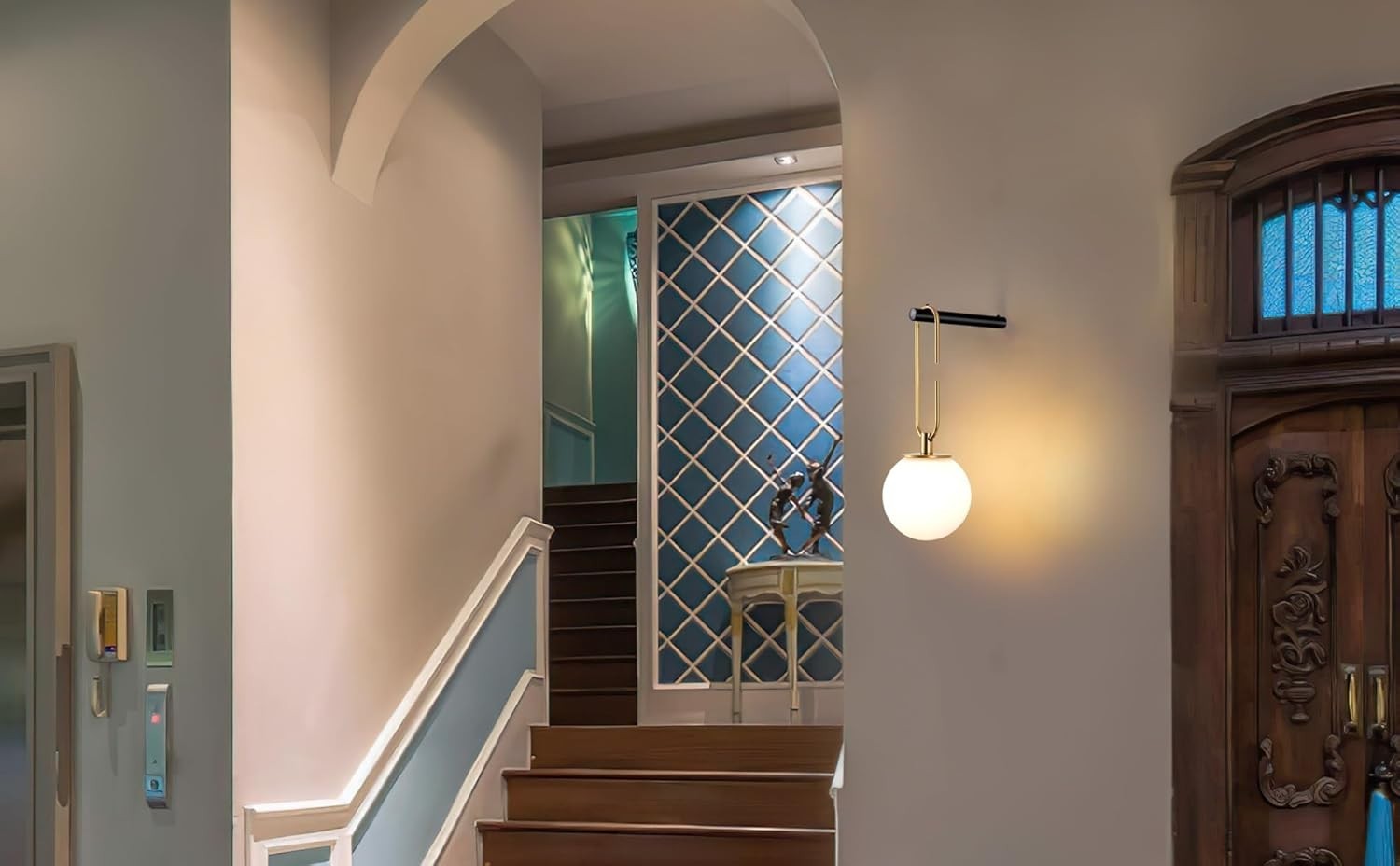 Wireless Battery Operated Wall Sconce Set with Remote Dimmable Lights
