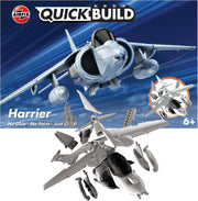 Harrier Quickbuild Model Aircraft Kit Kids 6+ Snap Build Plane Toy Gift