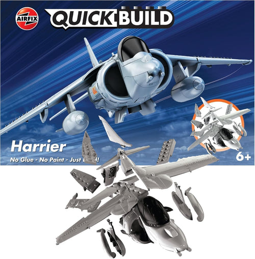 Harrier Quickbuild Model Aircraft Kit Kids 6+ Snap Build Plane Toy Gift